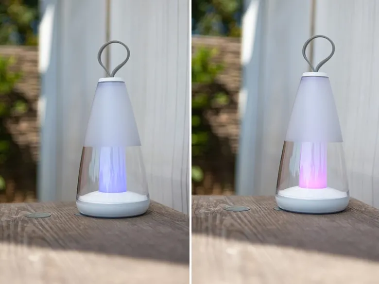 Smarte Akku LED Außentischleuchte PEPPER mit RGB & Weißtöne dimmbar H: 22cm