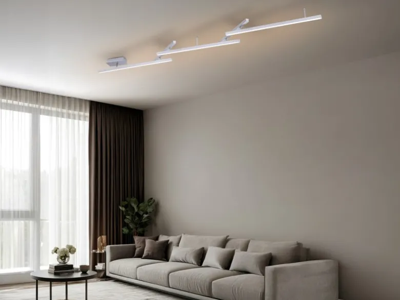 Smarte LED Deckenleuchte MELBY mit WIZ Lichtsteuerung & Fernbedienung, L: 242cm