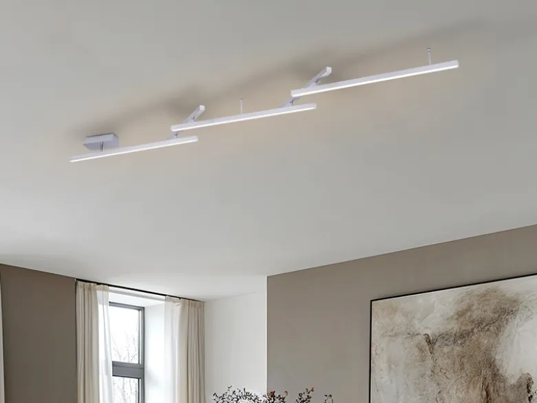 Smarte LED Deckenleuchte MELBY mit WIZ Lichtsteuerung & Fernbedienung, L: 242cm