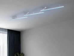 Smarte LED Deckenleuchte MELBY mit WIZ Lichtsteuerung & Fernbedienung, L: 242cm