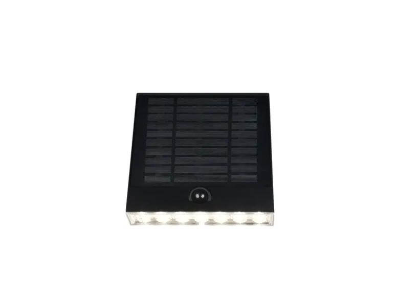 Solar Außenwandleuchte ALVORADA auch per USB aufladbar mit Bewegungsmelder