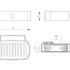 Solar Außenwandleuchte BILBAO auch per USB aufladbar mit Bewegungsmelder B: 21cm