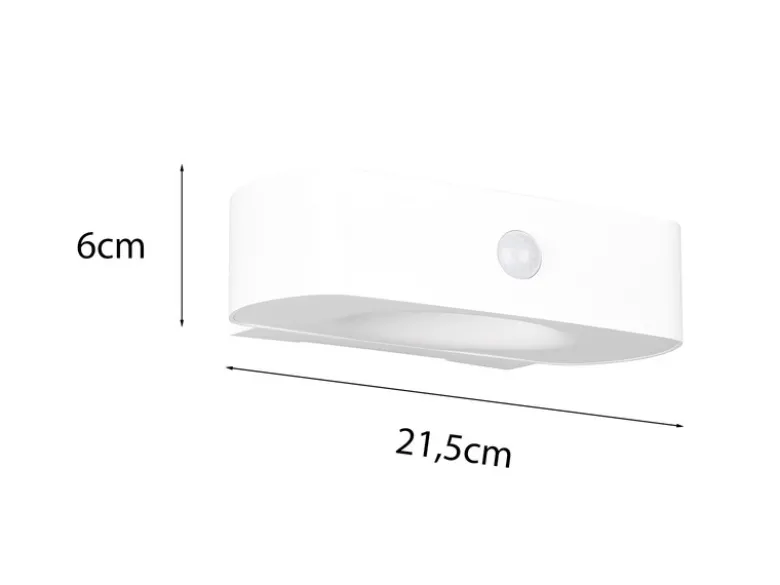 Solar Außenwandleuchte BILBAO auch per USB aufladbar mit Bewegungsmelder B: 21cm