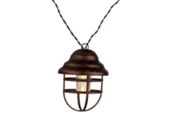 Solarbetriebene LED Outdoor Lichterkette mit 8 Laternen, Länge 4,3 Meter