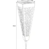 Solarlampen 3er Set mit Erdspieß, Dekostanzungen Schwarz Gold, H.33cm