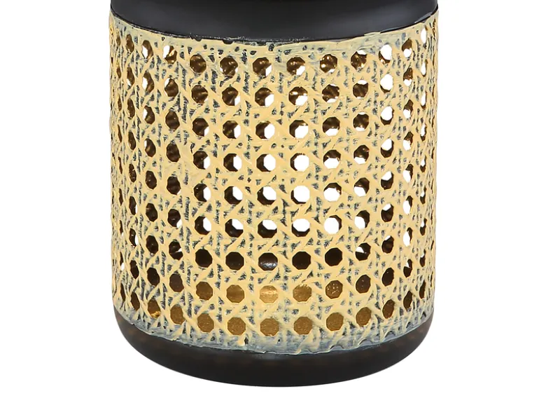 Solarlaternen 2er SET Metall Rattanoptik, hängend oder stehend, Höhe 30cm