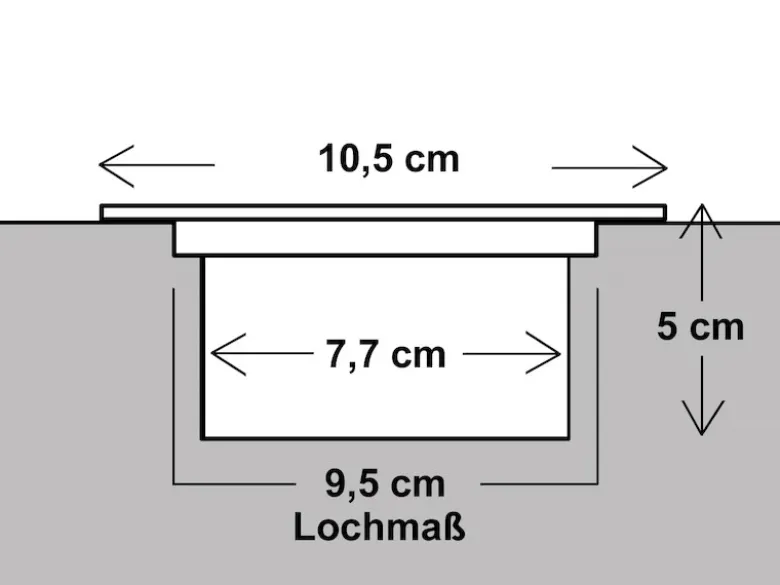 Solar LED Bodeneinbaustrahler CARLO für Außen, Edelstahl eckig 10x10cm, IP67