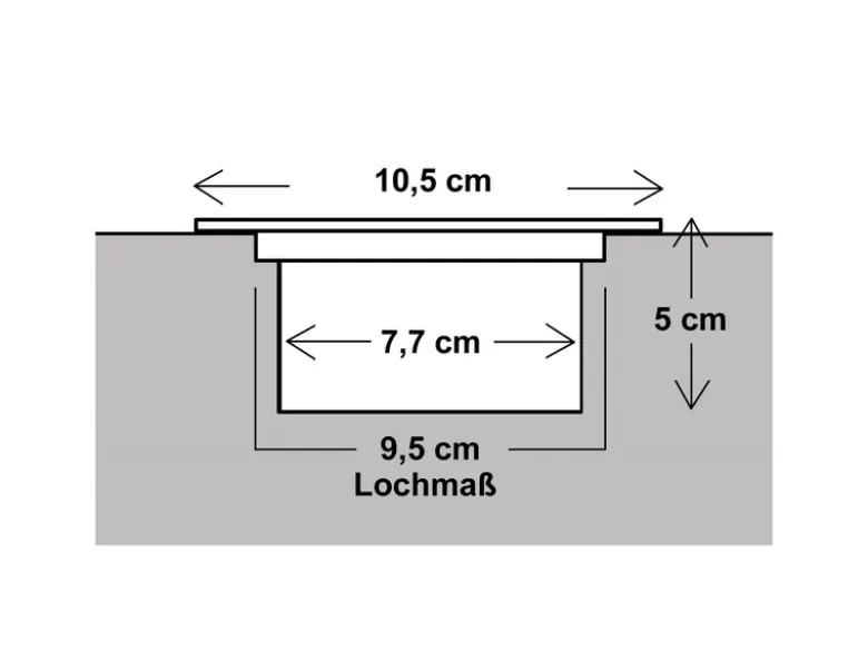 Solar LED Bodeneinbaustrahler 4er SET für Außen, Edelstahl 4-eckig 10x10cm, IP67