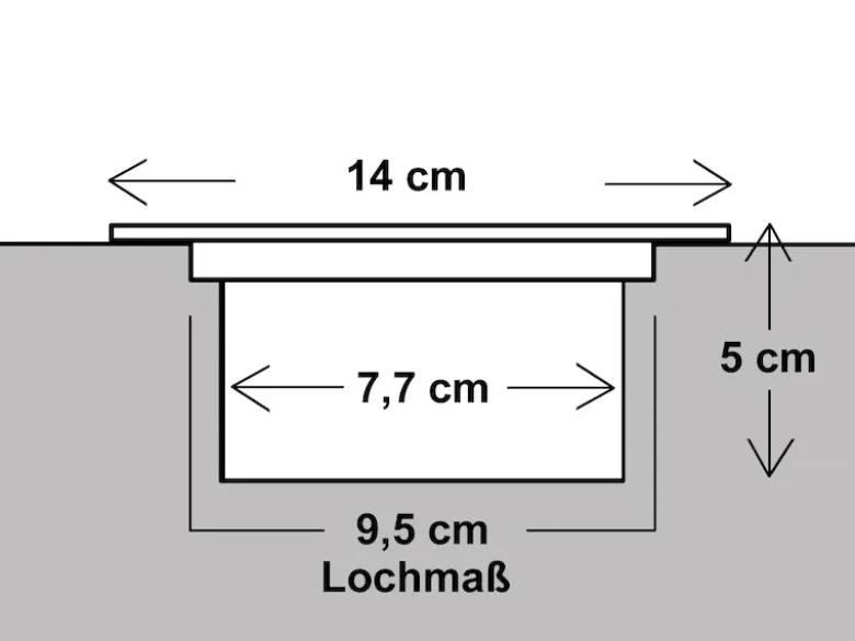 Solar LED Bodeneinbaustrahler 2er SET für Außen, Edelstahl rund Ø14cm IP67