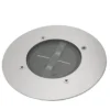 Solar LED Bodeneinbaustrahler 4er SET für Außen, Edelstahl rund Ø14cm IP67