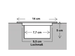 Solar LED Bodeneinbaustrahler 4er SET für Außen, Edelstahl rund Ø14cm IP67