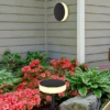 Solarleuchte mit abnehmbaren Erdspieß, auch zur Wandmontage geeignet Ø15cm