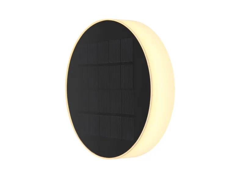 Solarleuchte mit abnehmbaren Erdspieß, auch zur Wandmontage geeignet Ø15cm