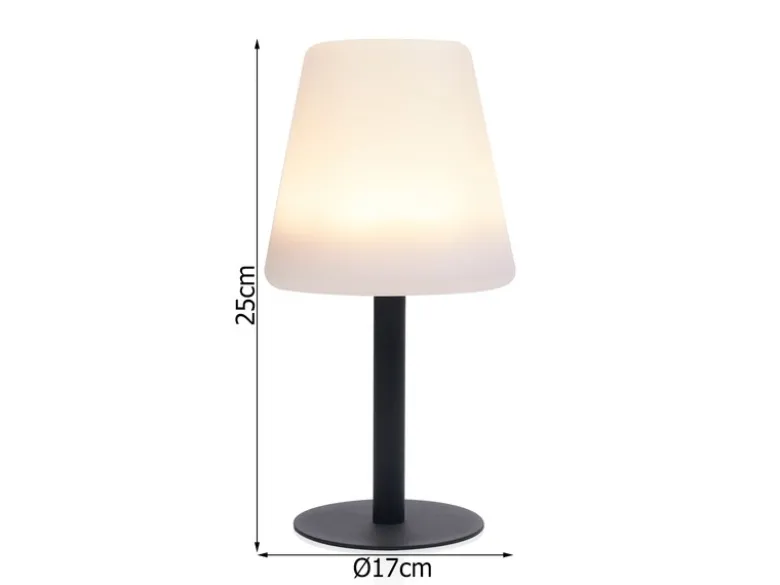 Solarleuchten SET: Stehleuchte höhenverstellbar bis 150 cm & Tischleuchte 25 cm