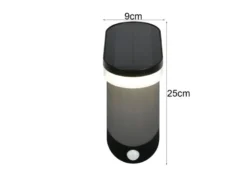 Solar Wandleuchte LAGOAS mit Bewegungsmelder & dezentem Dauerlicht