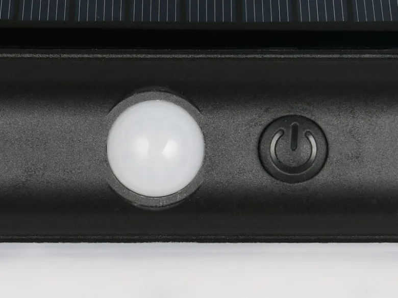Solar Wandleuchte OLINDA außen mit Bewegungsmelder, Breite 12cm