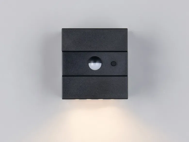 Solar Wandleuchte TALCA außen mit Bewegungsmelder, Licht drehbar, IP65, B: 9cm