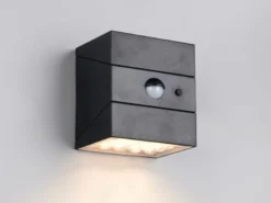 Solar Wandleuchte TALCA außen mit Bewegungsmelder, Licht drehbar, IP65, B: 9cm