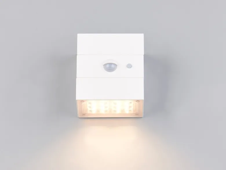 Solar Wandleuchte TALCA außen mit Bewegungsmelder, Licht drehbar, IP65, B: 9cm