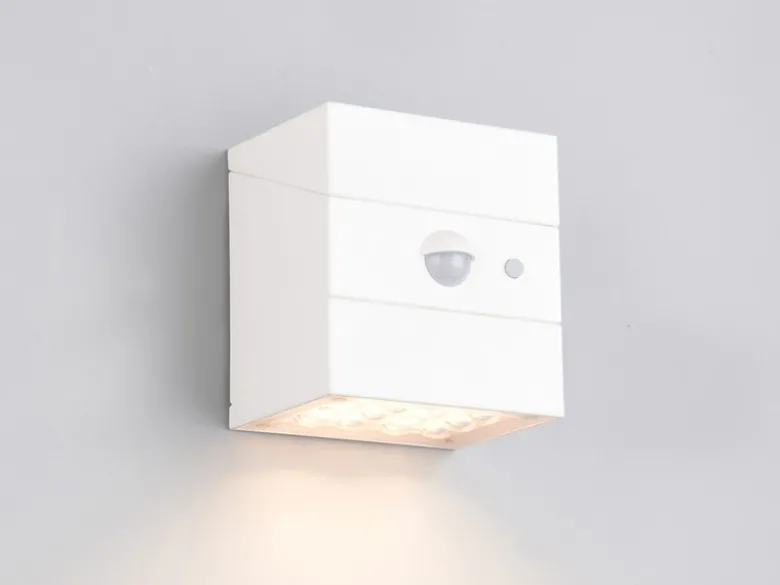 Solar Wandleuchte TALCA außen mit Bewegungsmelder, Licht drehbar, IP65, B: 9cm