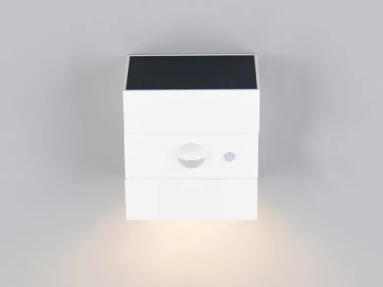 Solar Wandleuchte TALCA außen mit Bewegungsmelder, Licht drehbar, IP65, B: 9cm