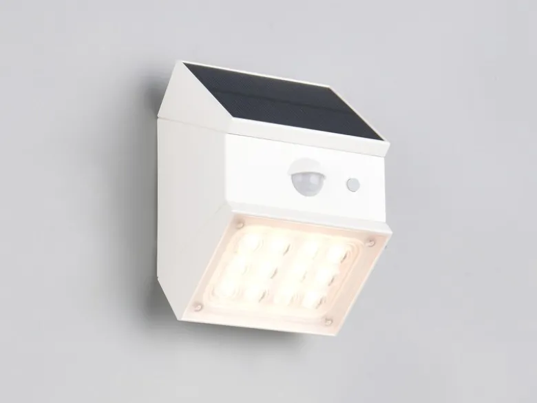 Solar Wandleuchte TALCA außen mit Bewegungsmelder, Licht drehbar, IP65, B: 9cm