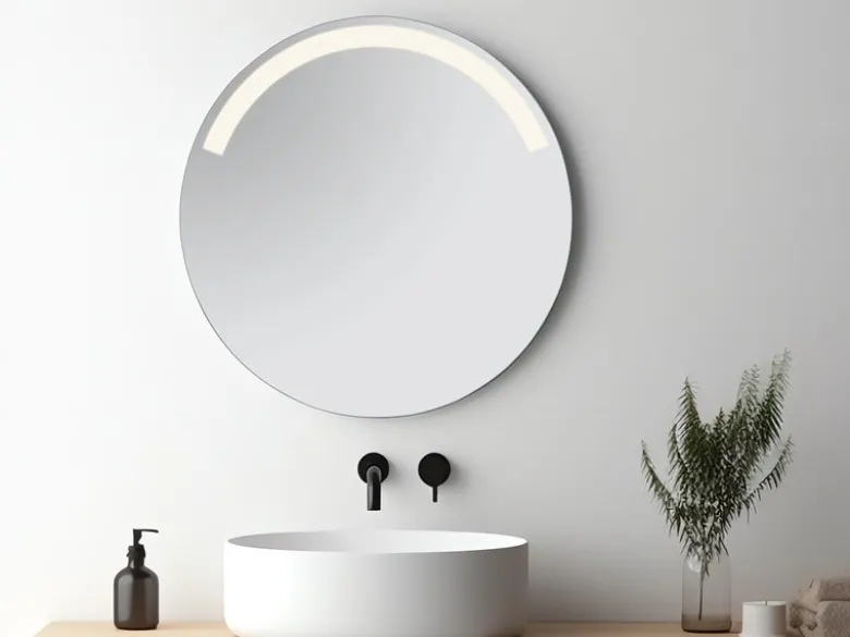 Spiegel mit LED Beleuchtung Bad Wandspiegel AGATHA rund Ø 60cm