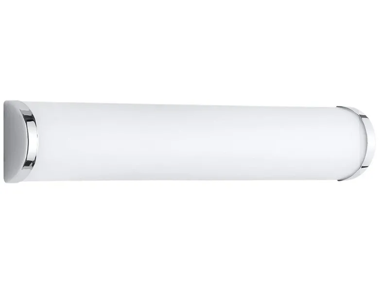 Spiegelleuchte Badezimmer - Opal Glas mit Chrom, 3 x E14, Länge 40cm