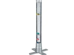 Sprudelnde Farbwechsel LED Lichtsäule MOTION Wassersäule & Deko Fischen H. 61cm