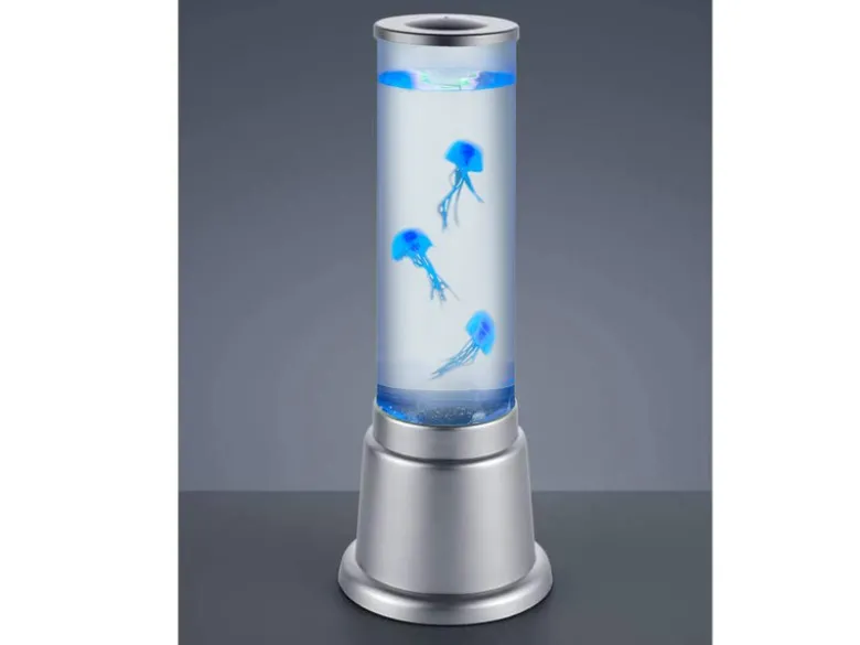 Sprudelnde Farbwechsel LED Lichtsäule JELLY Wassersäule & Deko Quallen H. 36cm