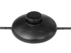 Stehlampe BLACKY mit Rauchglas Lampenschirm, Metall Messing, Höhe: 160cm