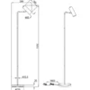 Stehlampe MARLEY Metall in Weiß matt, Spot schwenkbar, Höhe 151cm