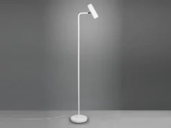 Stehlampe MARLEY Metall in Weiß matt, Spot schwenkbar, Höhe 151cm