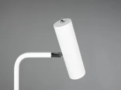Stehlampe MARLEY Metall in Weiß matt, Spot schwenkbar, Höhe 151cm