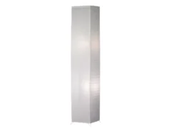 Stehleuchte BAMBOO aus Papier, Lichtsäule eckig in Weiß, Höhe 130cm