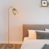 Stehleuchte BIDAR in Coffee mit ausgefallenem Stanzmuster, Höhe 147cm