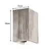 Stilvolle LED Wandleuchte COG Up Down, Silber Antik, Breite 10cm