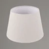 Stoff Lampenschirm NELDE Creme Weiß für E27 Tischlampen & Stehlampen, Ø 26cm