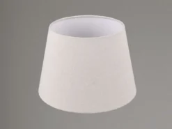 Stoff Lampenschirm NELDE Creme Weiß für E27 Tischlampen & Stehlampen, Ø 26cm