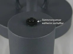 Straßenlaterne SAMBESI im Landhausstil, 3-flammig Anthrazit, Höhe 240cm