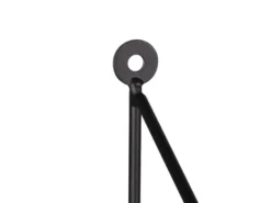String Wandregal CLARA - 3 Regalbretter aus Holz & Metall schwarz 60x62cm