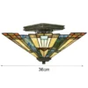 Tiffany Deckenleuchte Lampenschirm Bunt Ø 36cm mit E27 LED