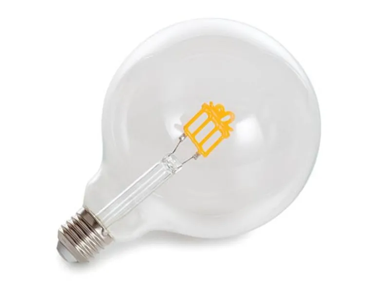 Tischlampe Beton Schwarz mit Deko LED Glühbirne Geschenk, Höhe 9cm