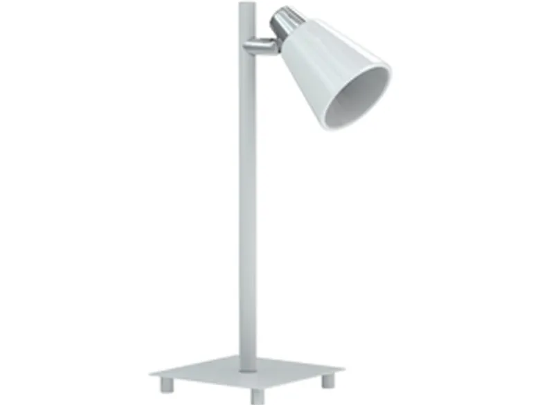 Tischlampe in weiß/chrom schwenkbar ANTONIO MIRO, Höhe 15cm