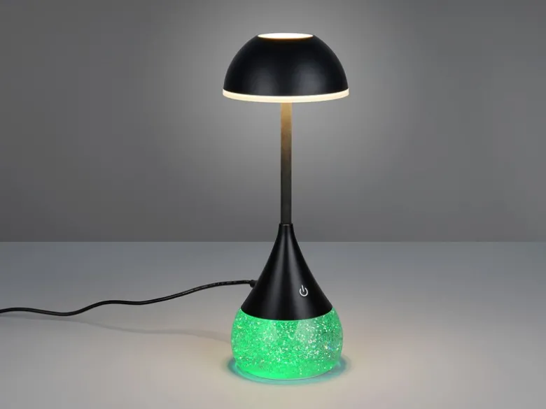 Tischlampe TEMBO LED dimmbar mit RGB Farbwechsel, USB betrieben, Höhe 28cm