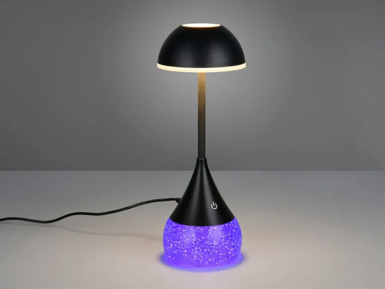 Tischlampe TEMBO LED dimmbar mit RGB Farbwechsel, USB betrieben, Höhe 28cm