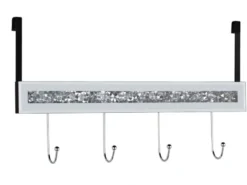 Türgarderobe GLITTY mit Spiegelglas und Glitzereffekt, Breite 40cm