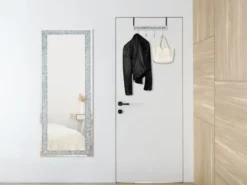 Türgarderobe GLITTY mit Spiegelglas und Glitzereffekt, Breite 40cm