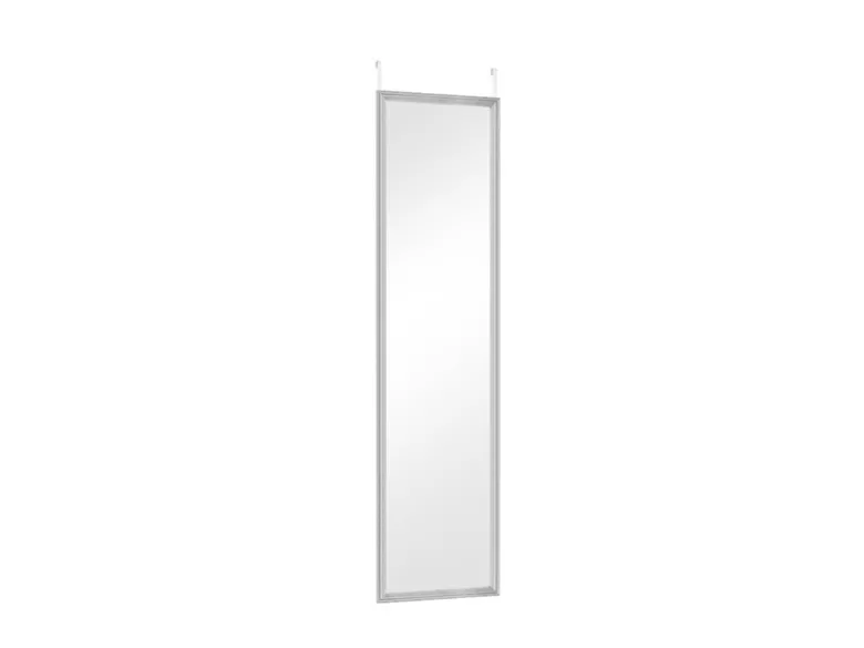 Türhängespiegel RIA rechteckig mit Haken, Rahmen in Silber 30x120cm
