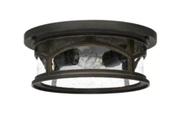 Ultra Wetter & Salzluft resistente Außen Deckenleuchte MARBLEHEAD, Bronze Ø33cm